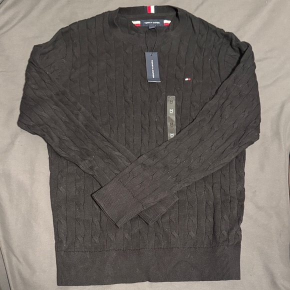 Tommy Hilfiger Other - Tommy Hilfiger Men's Black Ribbed Crewneck Sweater